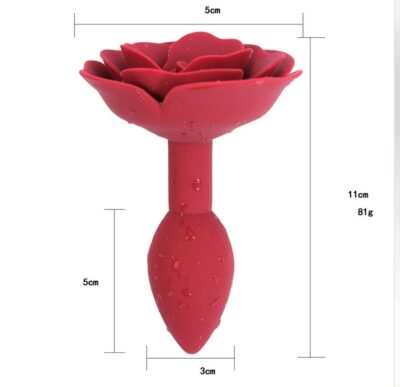 Силиконовая анальная пробка Роза