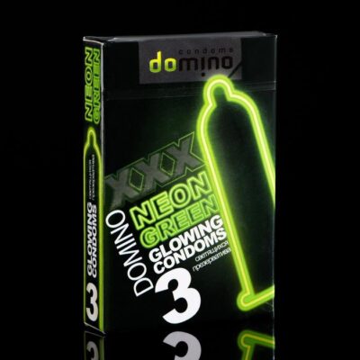 Презервативы Domino Neon светящиеся, 3 шт