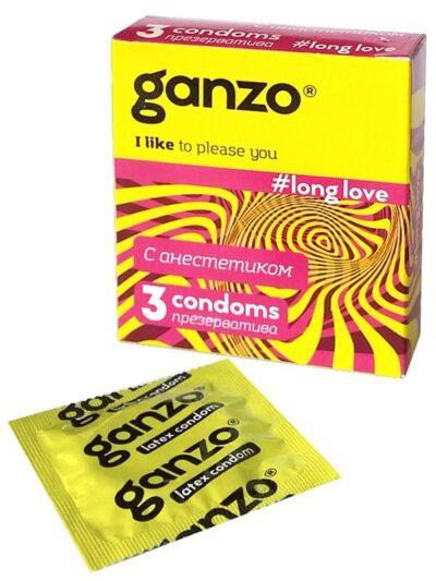 Презервативы Ganzo Long Love, 3 шт