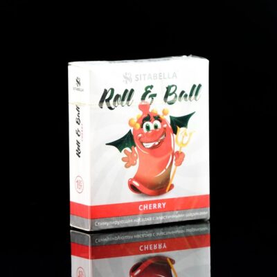 Презерватив с шариками Roll & Ball, Вишня, 3 шт